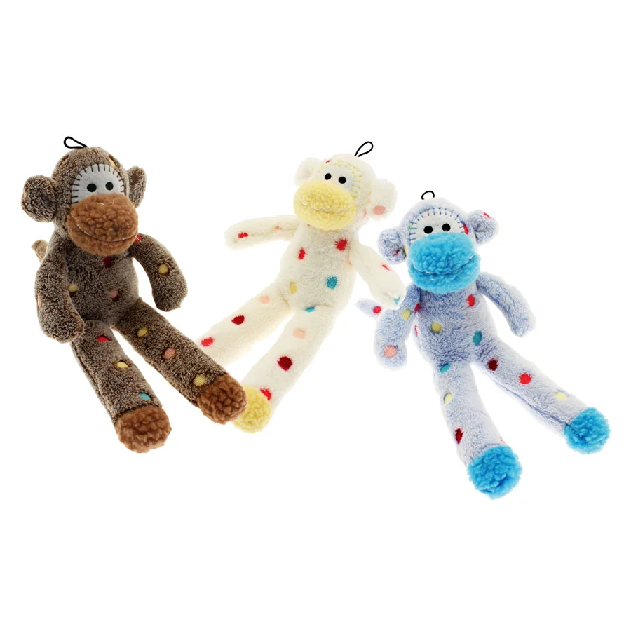Innovative Little Rascals Sock Monkey Puppy Toy Safe