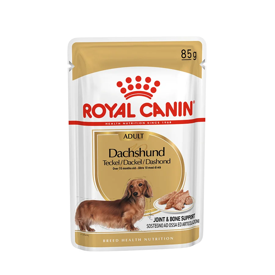 Stylish Royal Canin Dachshund Wet Adult Dog Food 12x85g High-Performance