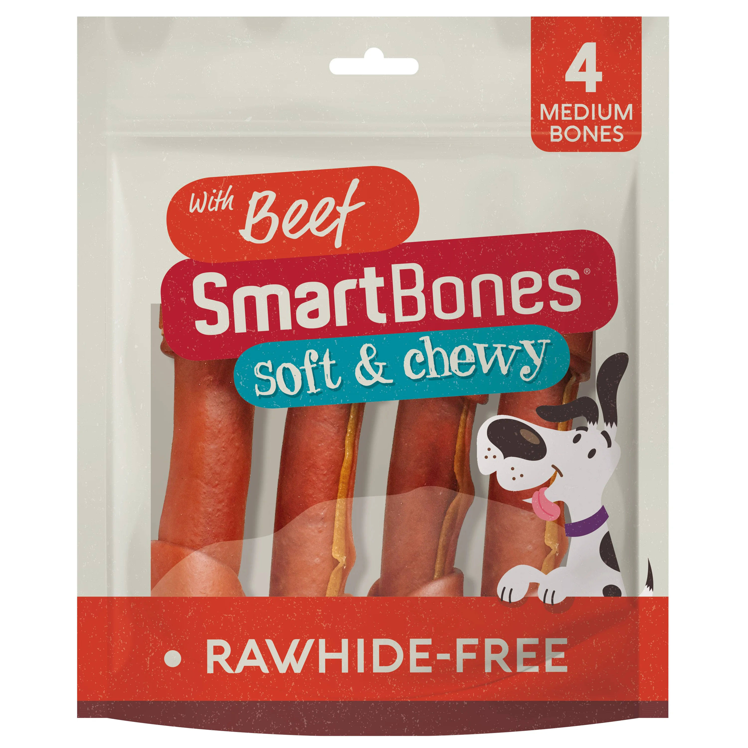 Verified SmartBones Rawhide Beef Chew For Medium Breed Dogs 4 Pack Optimized