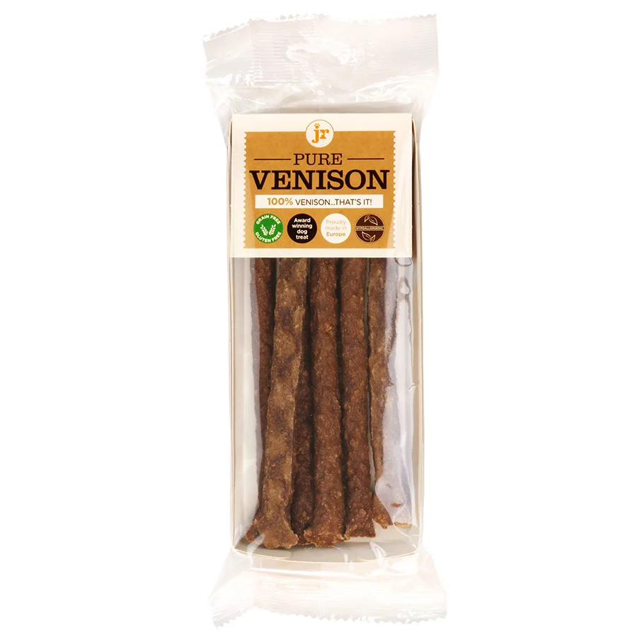 Premium Material JR Pet Products Pure Venison Sticks Dog Treats 50g Responsible