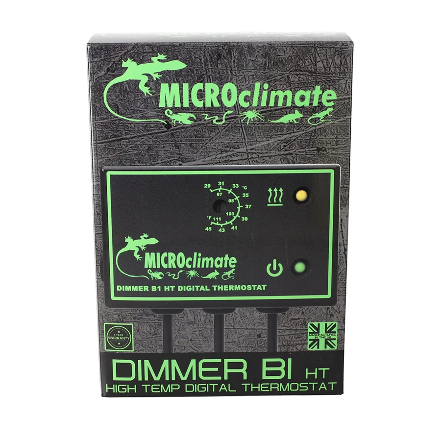 Carefully Designed Microclimate Dimmer B1 HighTemp Vivarium Thermostat 600W Black Innovative