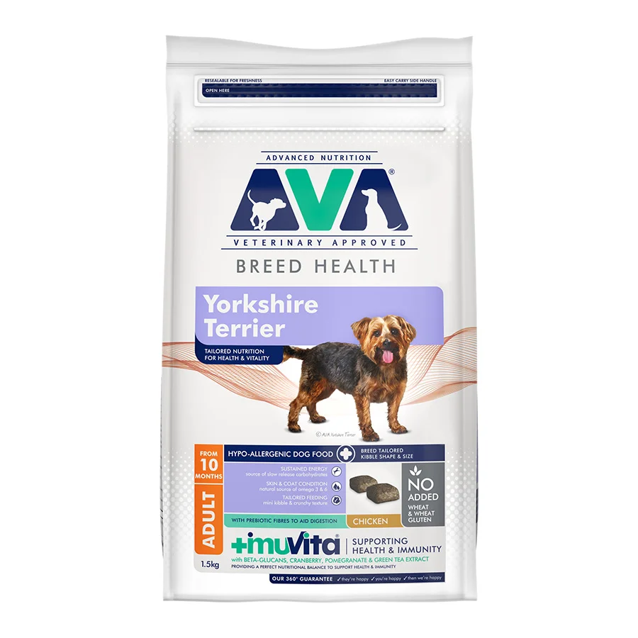 Artisan AVA Breed Health Yorkshire Terrier Dry Dog Food 1.5kg Stylish
