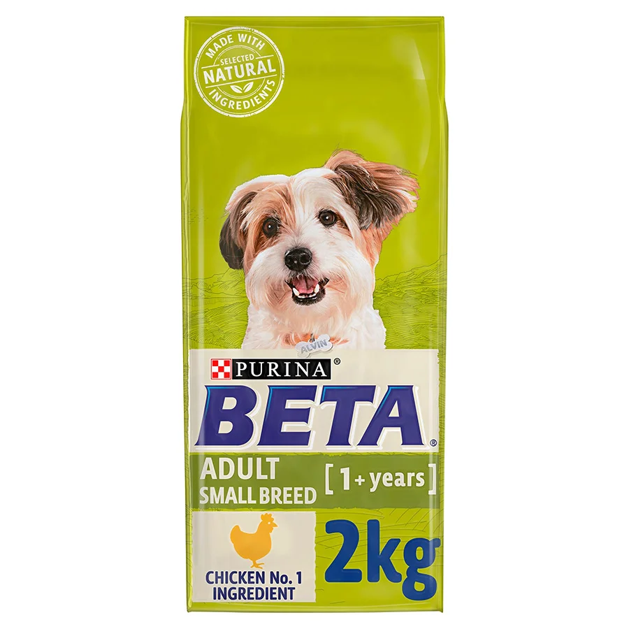 Efficient Beta Small Breed Dry Adult Dog Food Chicken 2kg Premium Material