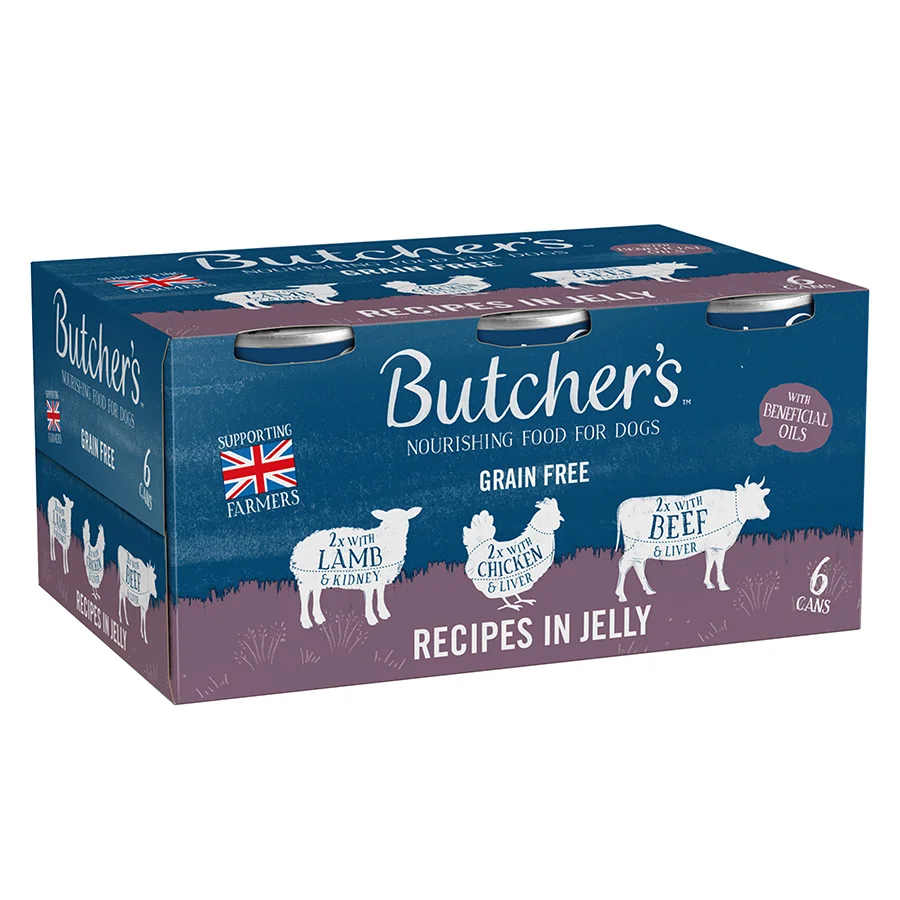 Dependable Butcher x27 s Grain Adult Wet Dog Food In Jelly 6x400g Organic