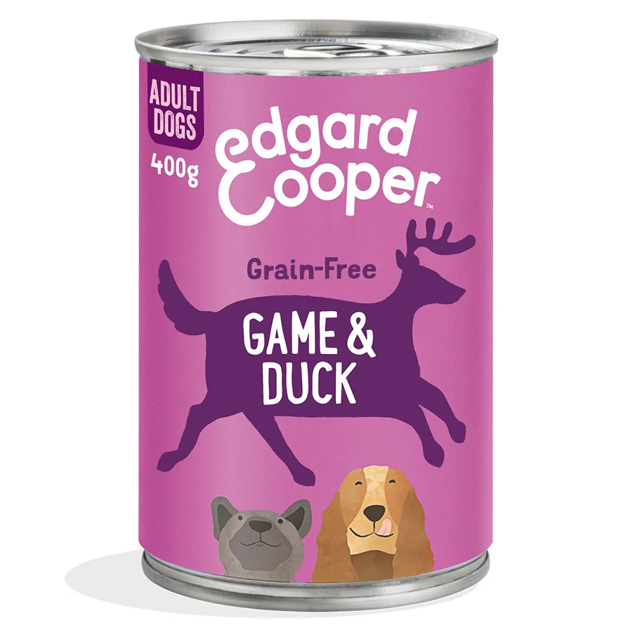 Comfortable Edgard Cooper Grain Adult Wet Dog Food Game Duck 400g Healthy