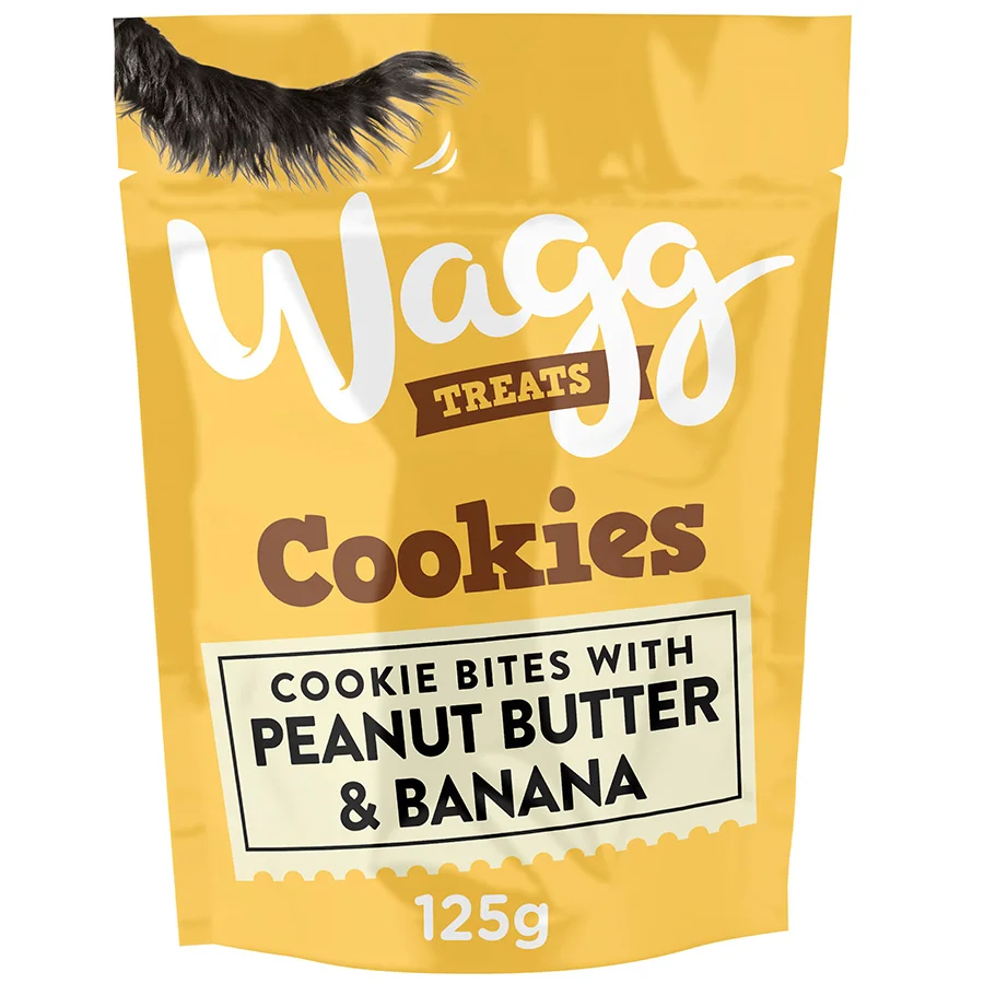 Durable Wagg Dog Treats Cookies with Peanut Butter Banana 125g Fine Crafted