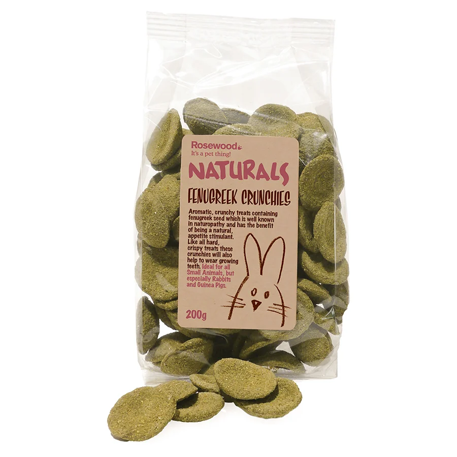 Unique Naturals Fenugreek Crunchies Small Animal Treats 200g High-End