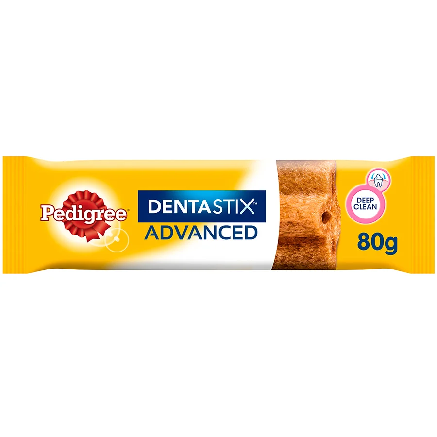 Optimized Pedigree Dentastix Advanced Medium Dog Dental Chew Chicken 80g Solid
