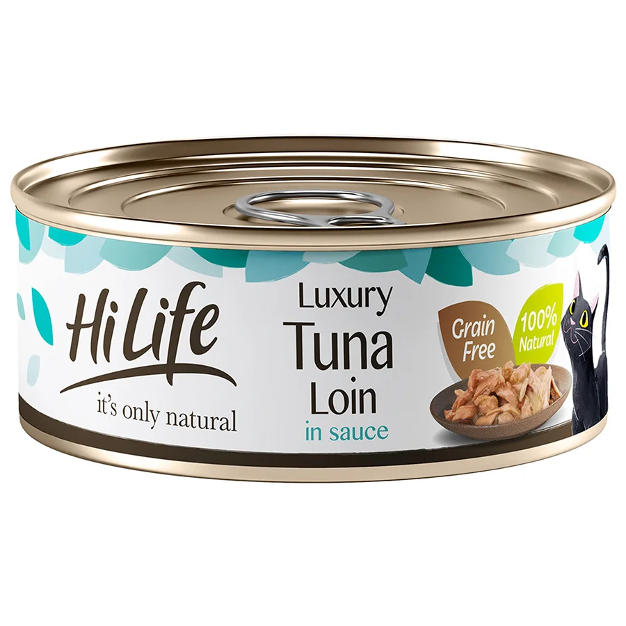Durable HiLife It x27 s Only Natural Luxury Wet Cat Food Tuna Loin Sauce 70g Excellent