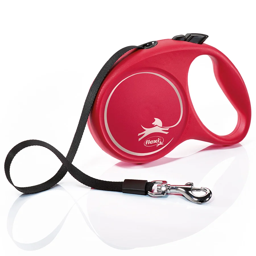 High-Performance Flexi Fun Extending Dog Lead Tape 5m Red Large Excellent