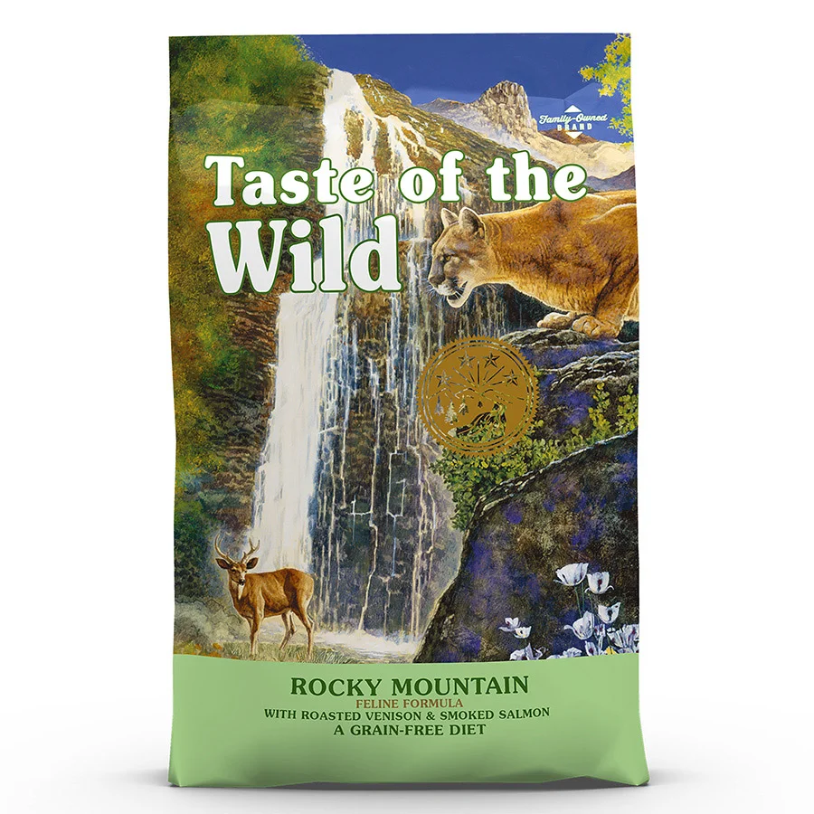 Official Taste of the Wild Rocky Mountain Grain Dry Cat Food Venison Salmon 6.6kg Excellent