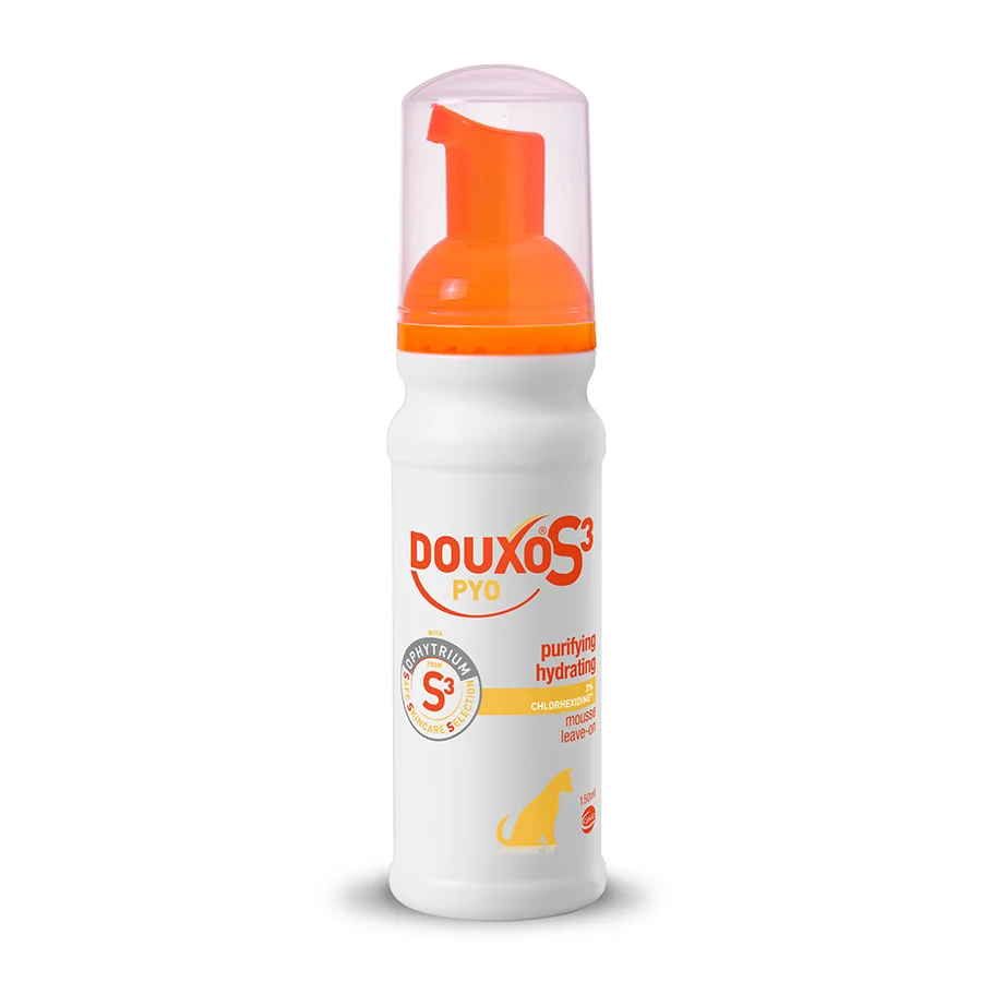 Pure Douxo S3 PYO Antiseptic Dog Mousse 150ml Traditional