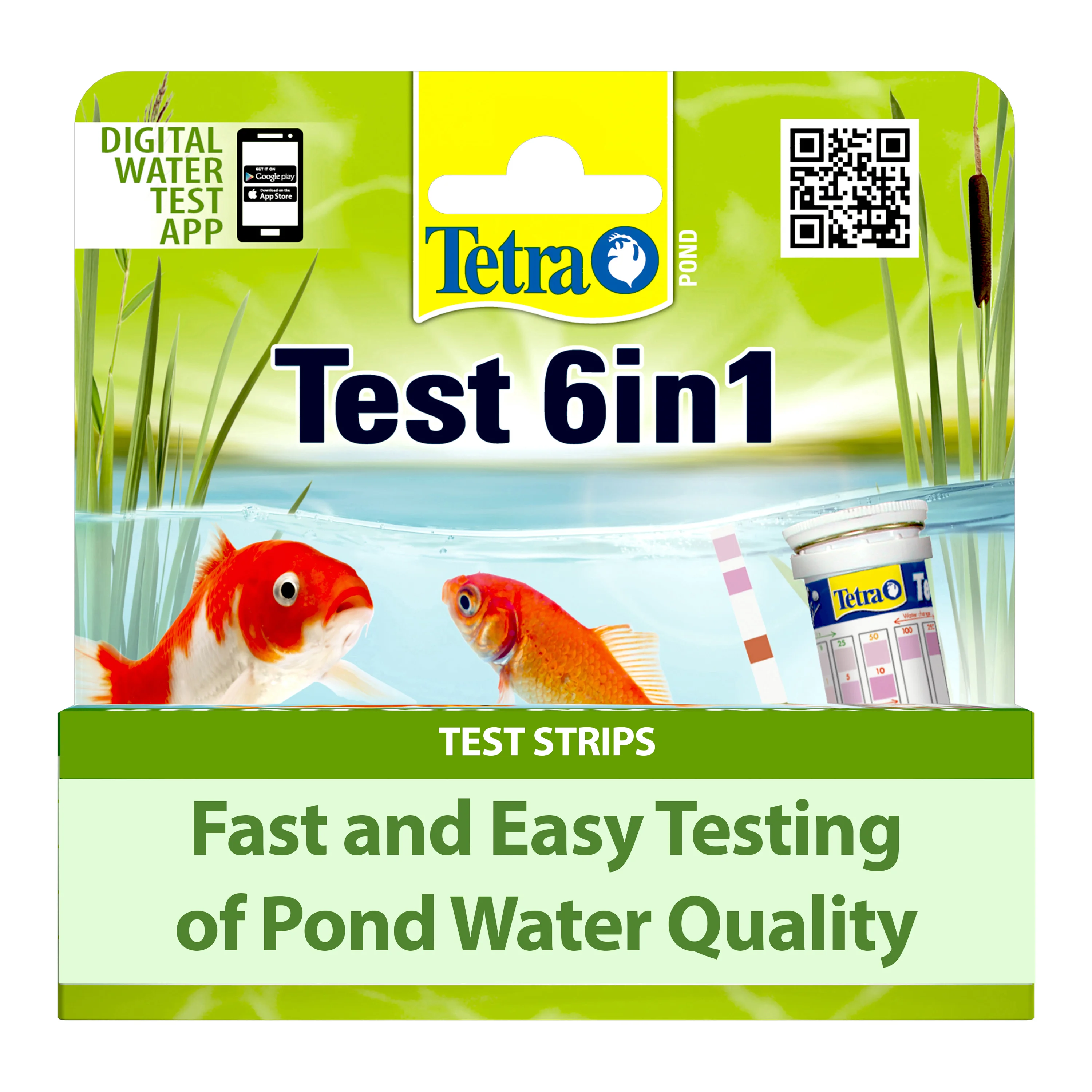 Healthy Tetra Pond 6in1 Water Test Strips Coldwater Temperate 25 Pack Specialty