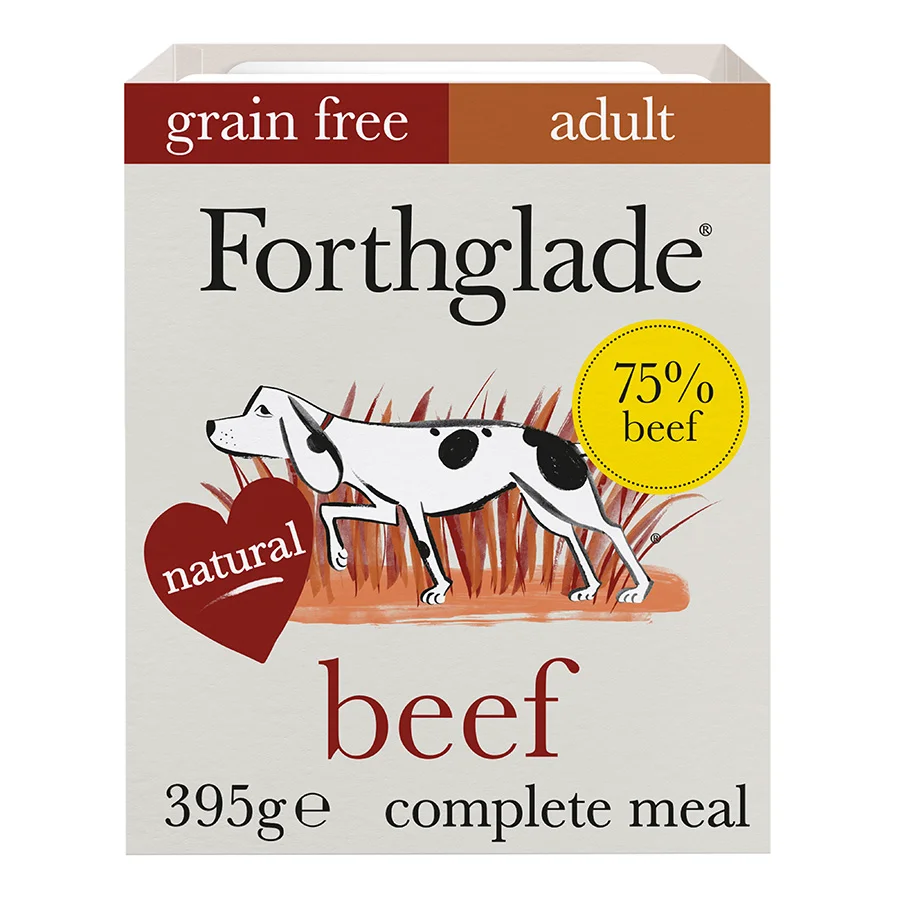 Consistent Forthglade Grain Complete Wet Adult Dog Food Beef Veg 395g Breathable