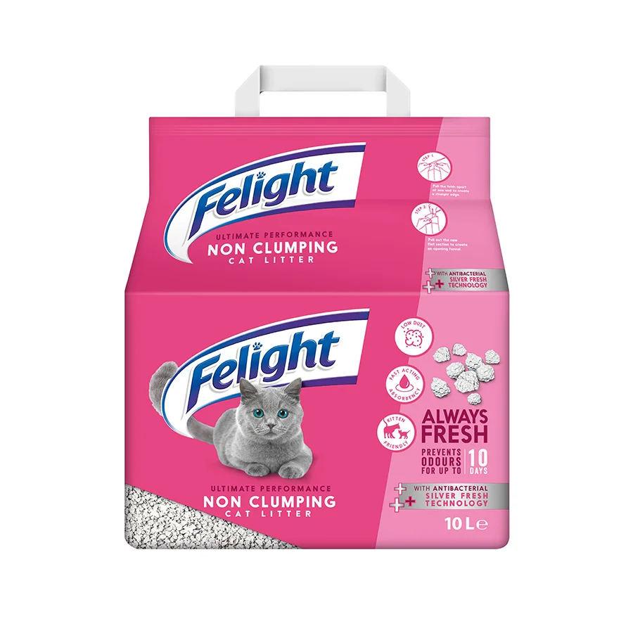 High-Quality Felight Performance Antibacterial Cat Litter 10L Clean