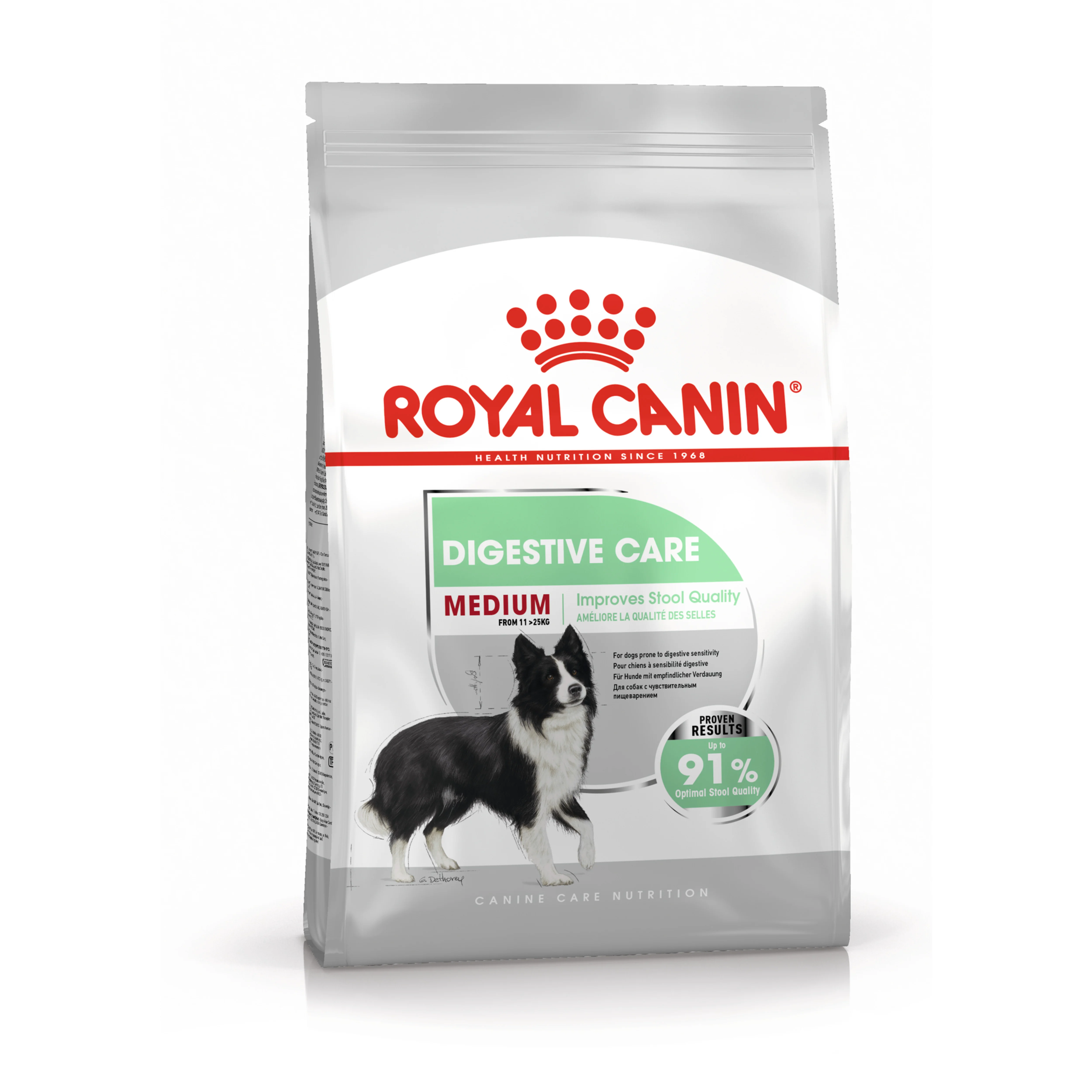 Solid Royal Canin Digestive Care Medium Breed Adult Dry Dog Food 12kg Proven