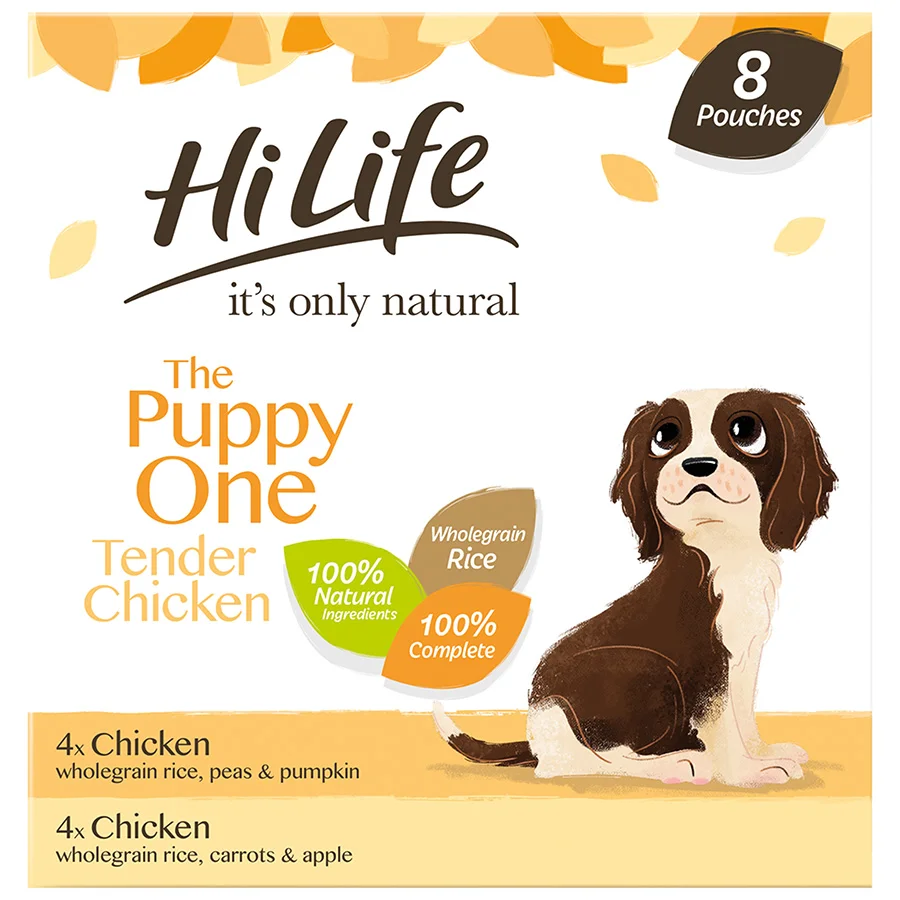 Comfortable HiLife It x27 s Only Natural Wet Puppy Food Chicken 8x150g Sustainable