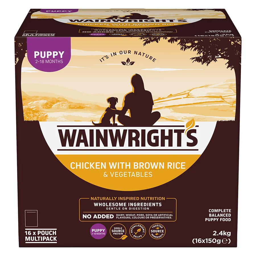Next-Generation Wainwright x27 s Wet Puppy Food Chicken 16x150g Exceptional