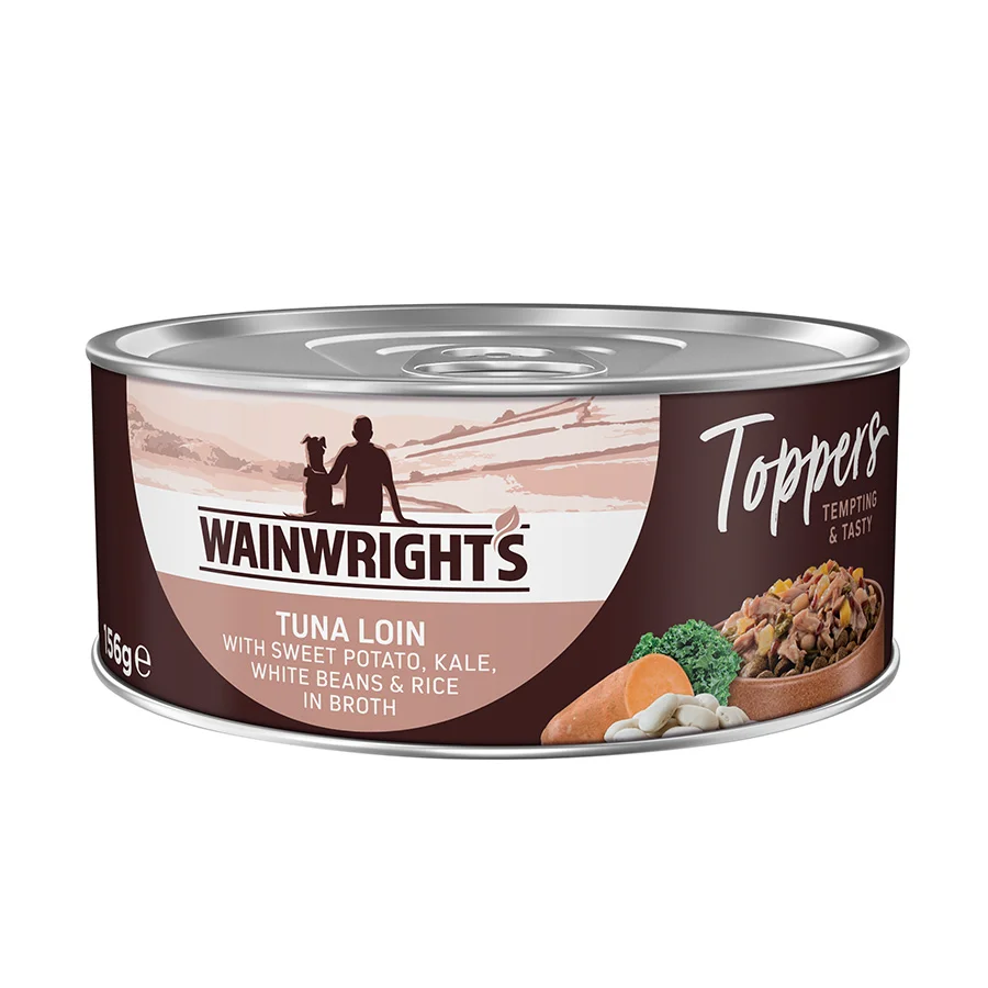 Professional Wainwright x27 s Toppers Adult Wet Dog Food Tuna Broth 156g Natural