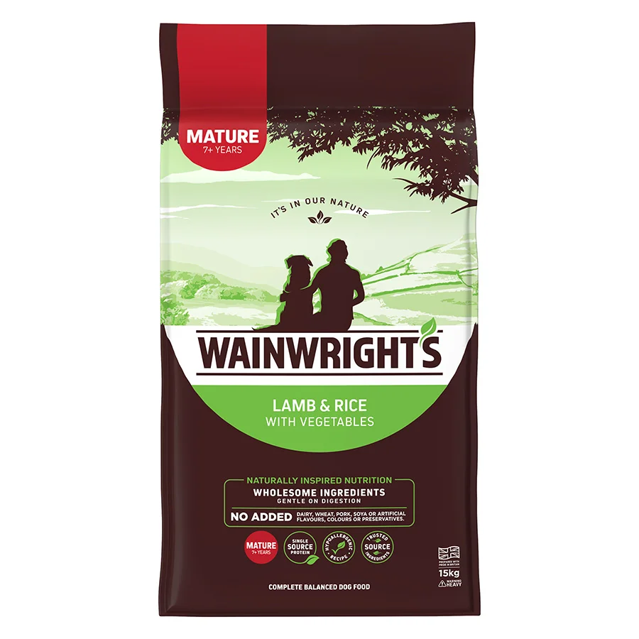 Convenient Wainwright x27 s Mature Dry Dog Food Lamb with Rice Optimized