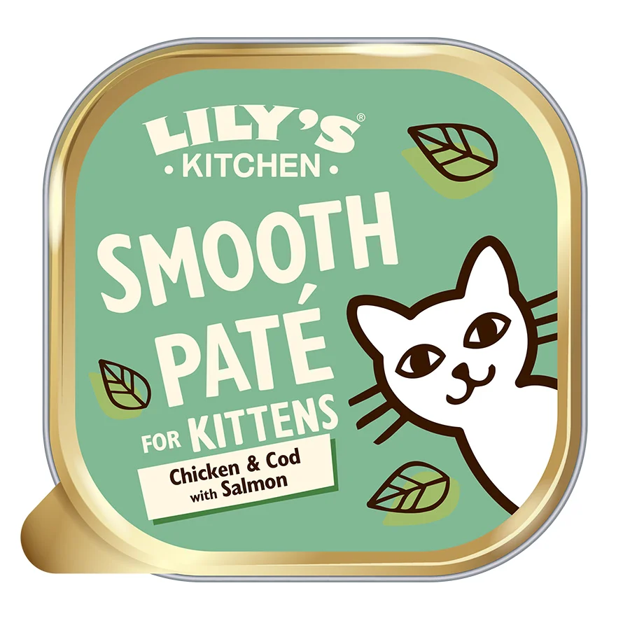 Verified Lily x27 s Kitchen Wet Kitten Food Smooth Pate Cod， Chicken Shrimp 85g Effective