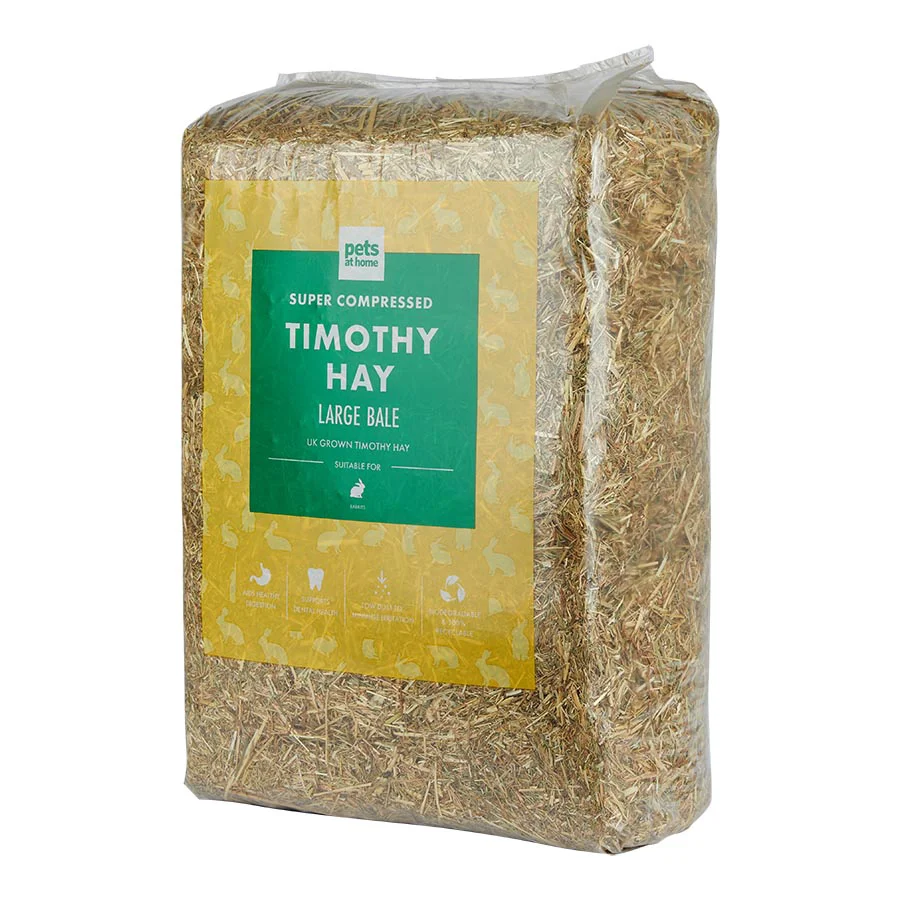 Dependable Pets at Home Super Compressed Timothy Hay Rabbit Food Healthy