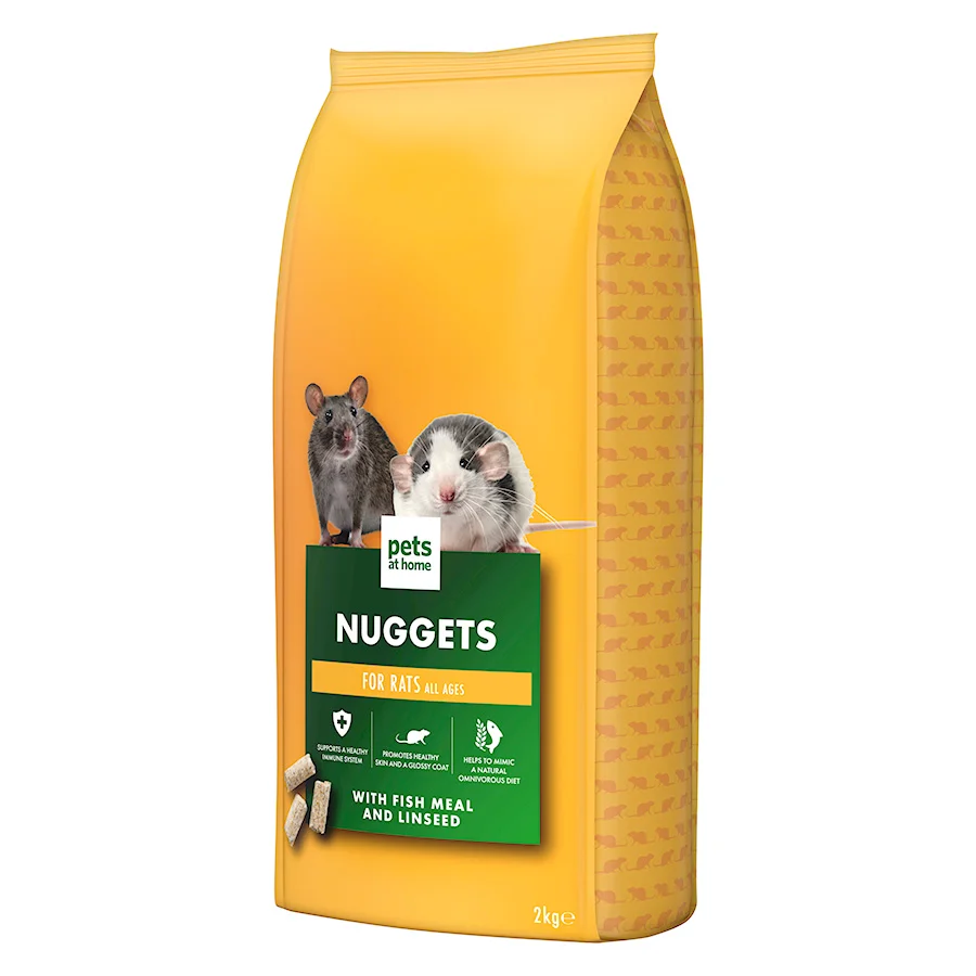 Environmentally Friendly Pets at Home Nutri Pressed Rat Nuggets 2kg Powerful