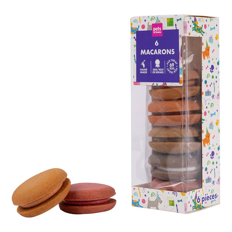 Recyclable Pets at Home Adult Dog Macarons Treats 6 Pack Smart