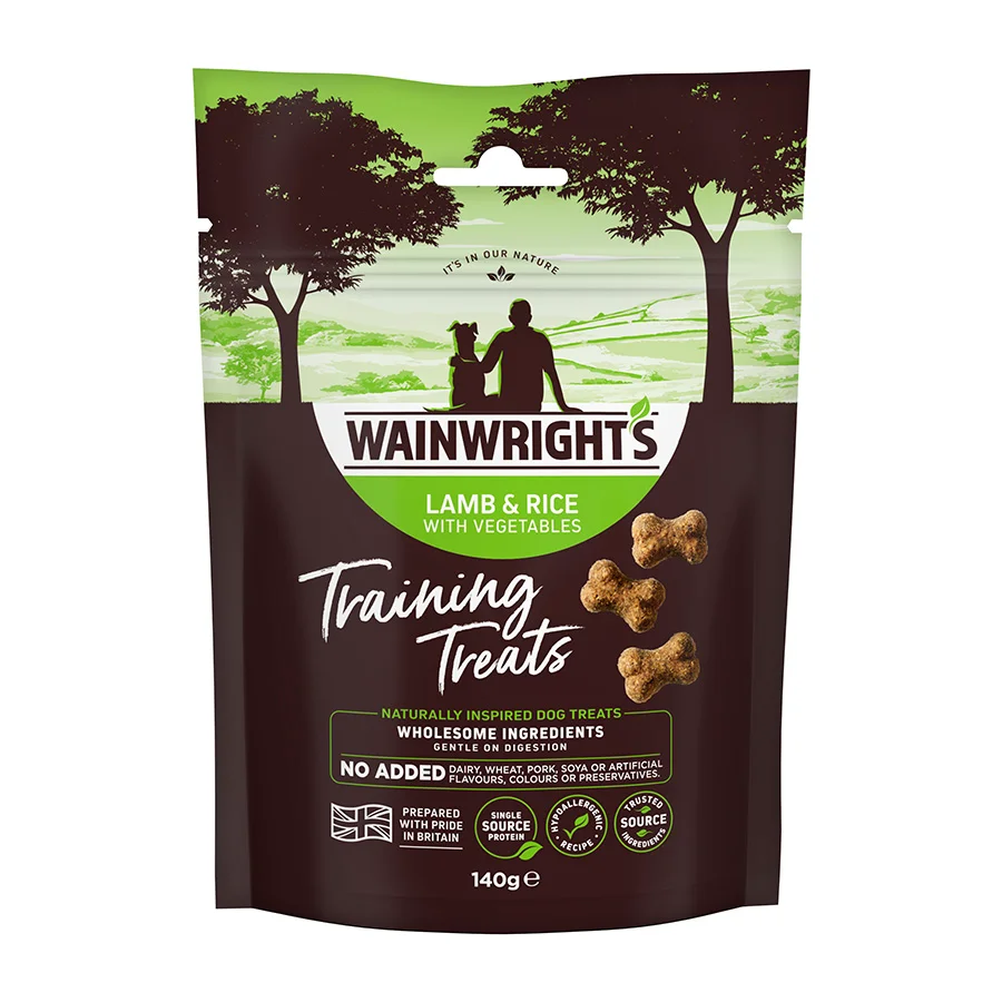 Trendy Wainwright x27 s Dog Training Treats Lamb Rice With Veg 140g Traditional