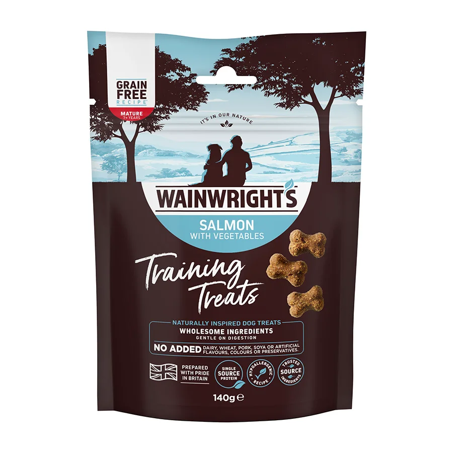Proven Wainwright x27 s Mature Dog Training Treats Salmon with Veg 140g Easy-to-Use