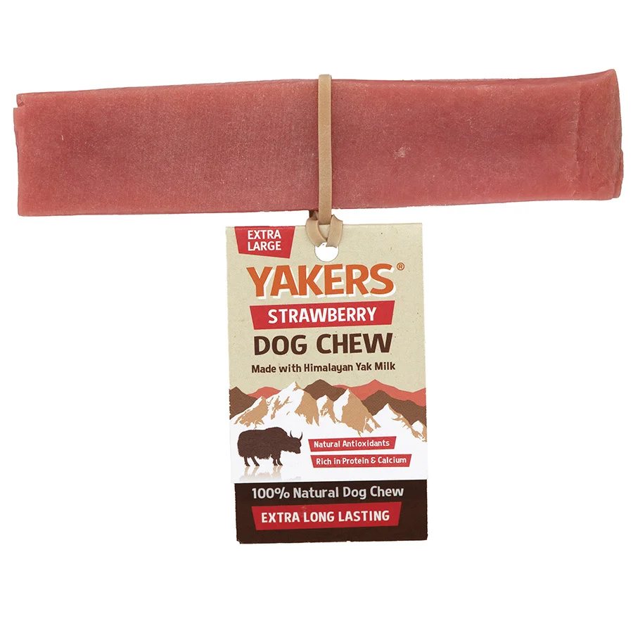 Excellent YAKERS Adult Dog Chew Strawberry Modern