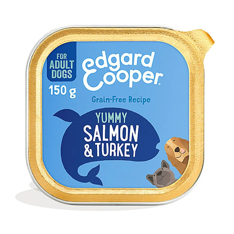 Breathable Edgard Cooper Grain Adult Wet Dog Food Salmon Turkey 150g Excellent