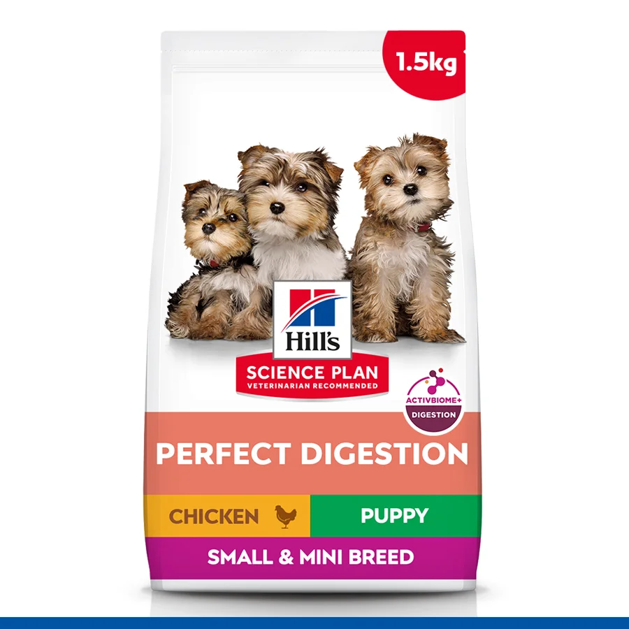 Traditional Hill x27 s Science Plan Digestion Small Mini Puppy Dry Dog Food Chicken 1.5kg Premium