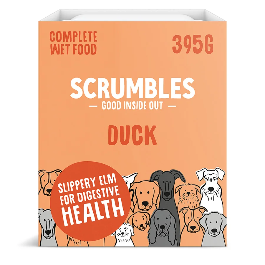 Responsible Scrumbles Complete Grain Wet Dog Food Duck 7x395g Carefully Designed