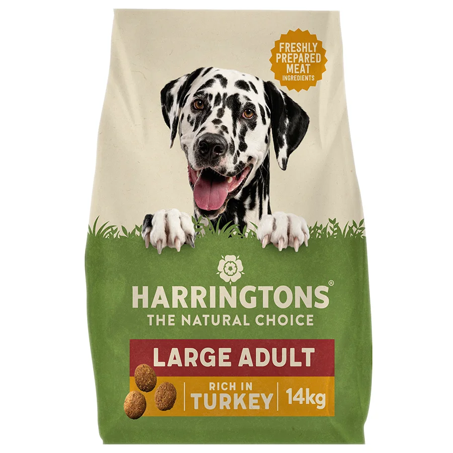 Proven Harringtons Complete Large Breed Adult Dry Dog Food Turkey Rice 14kg Functional