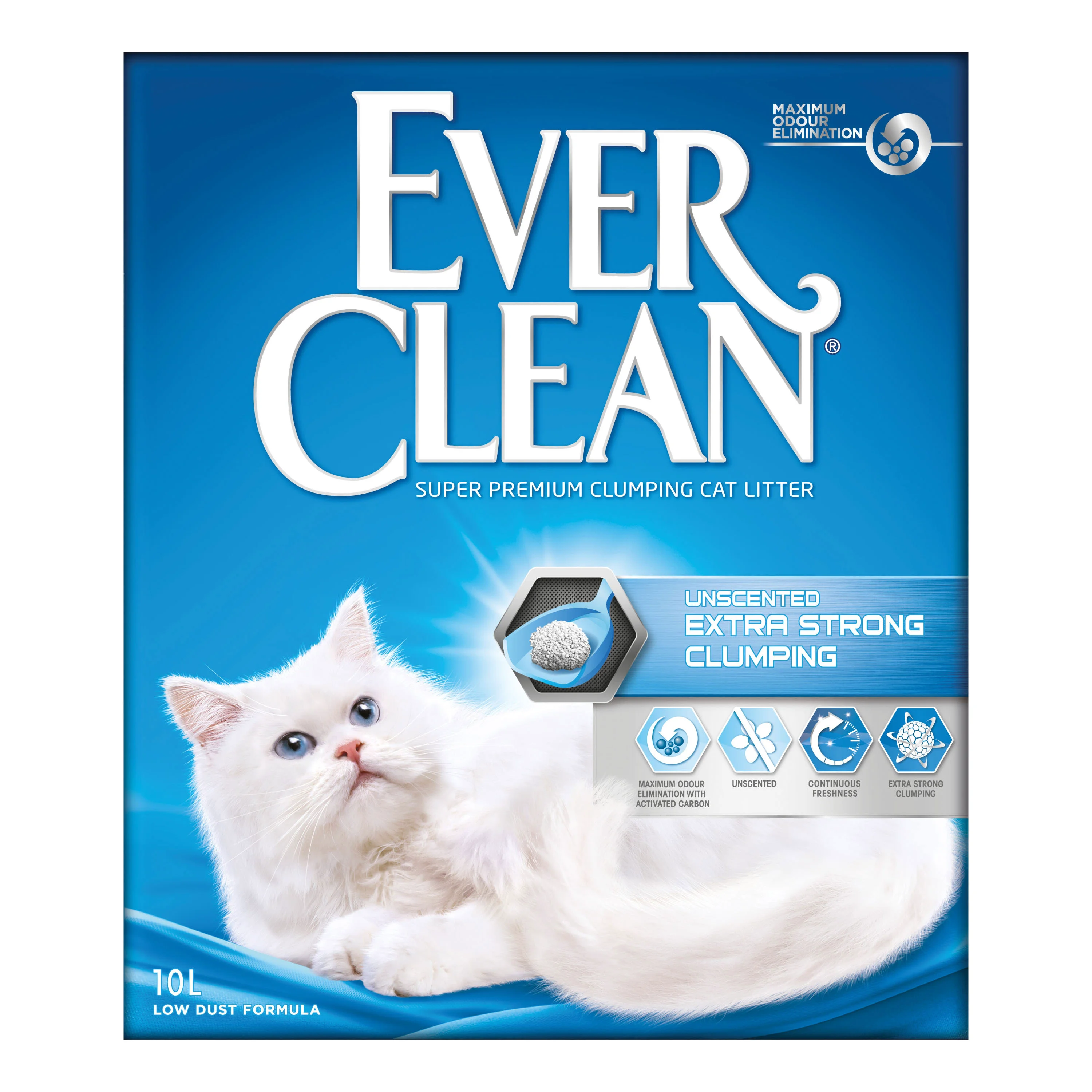 Smart Ever Clean Extra Strong Clumping Cat Litter Unscented 10L Crafted