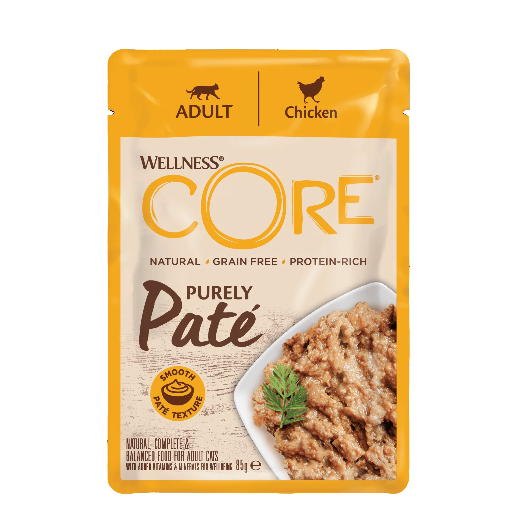 Classic Wellness Core Purely pate Adult Wet Cat Food Chicken 85g Solid