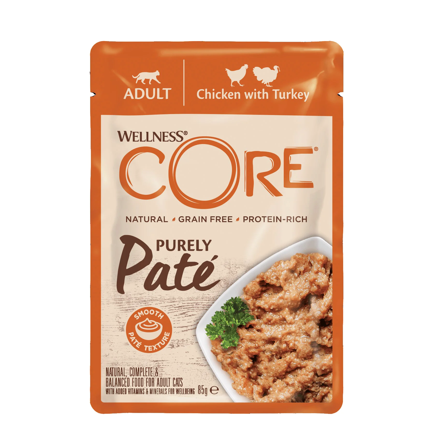 Innovative Wellness Core Purely pate Adult Wet Cat Food Chicken with Turkey 85g Lightweight