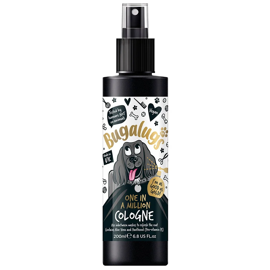 Functional Bugalugs One in a Million Cologne Deodorising Spray for Dogs 200ml Fine Crafted