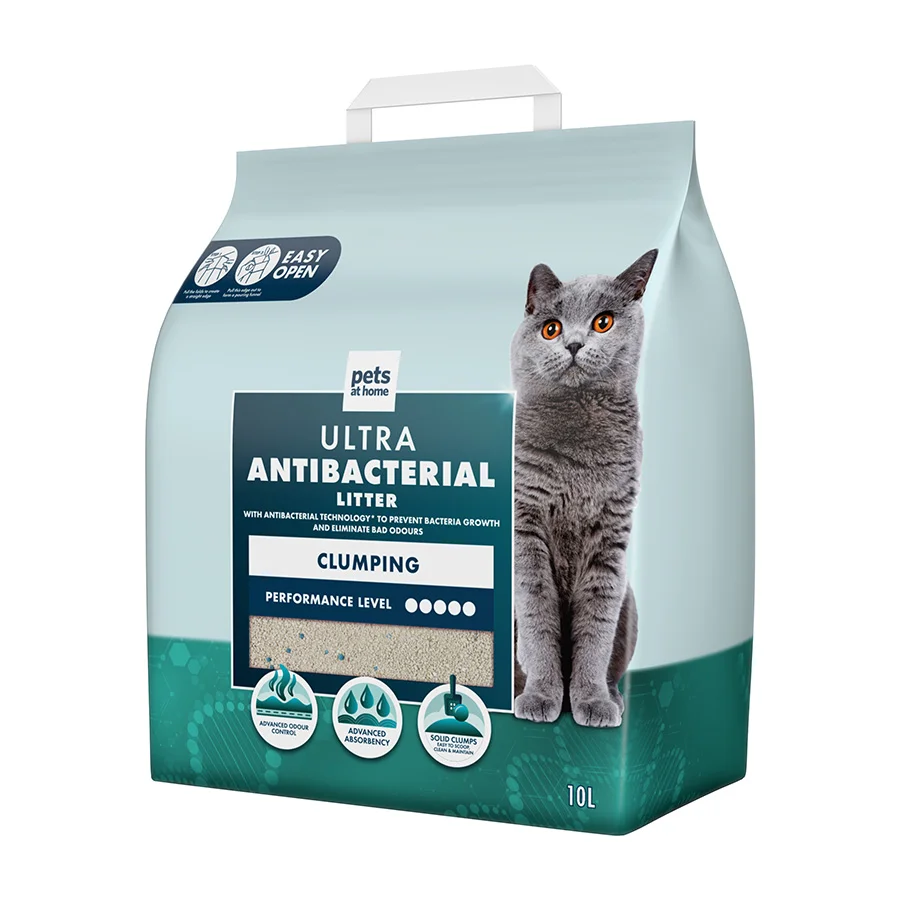 Sustainable Pets at Home Ultra Antibacterial Cat Litter 10L Environmentally Friendly