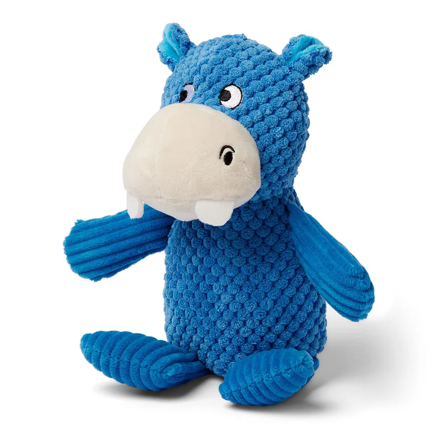 Carefully Designed Pets at Home Squeaky Hippo Cord Dog Toy Detailed