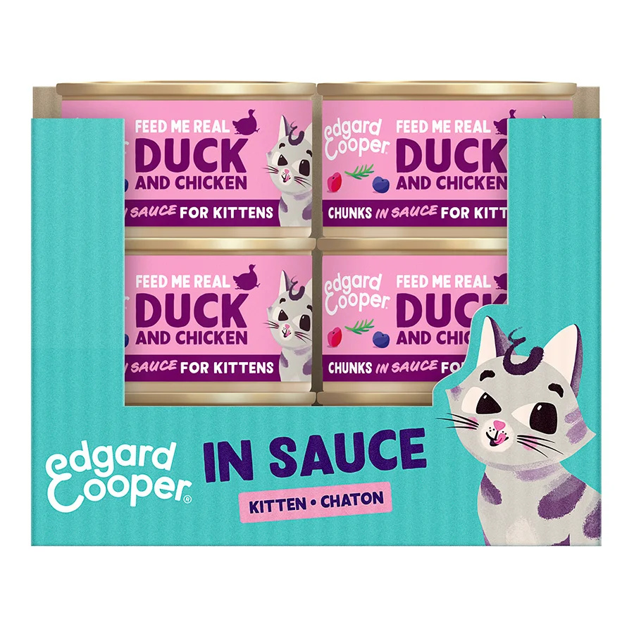 Casual Edgard Cooper Grain Wet Kitten Food Duck Chicken 18x85g Elegant