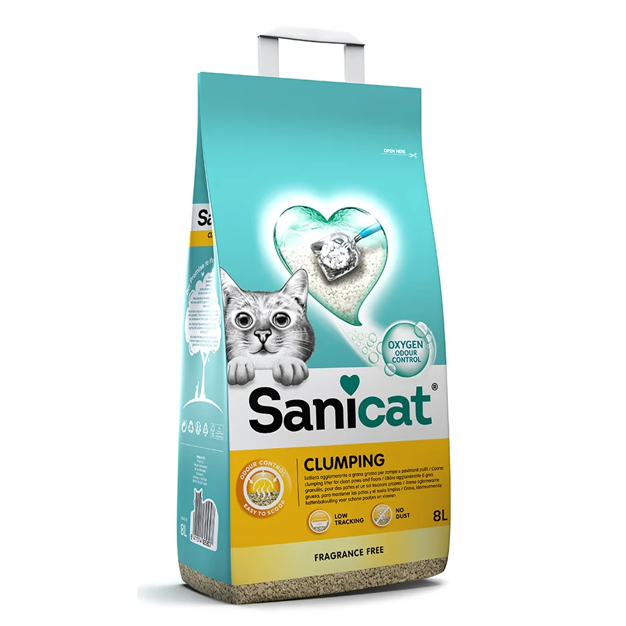 Specialty Sanicat Unscented Clumping Cat Litter 8L Trendy