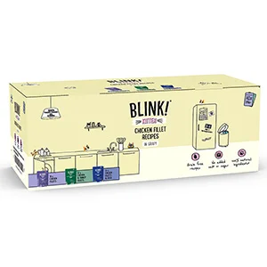 Classic Blink Wet Kitten Food Chicken Fillets in Gravy Bulk Pack 40 x 85g Pouches Quality