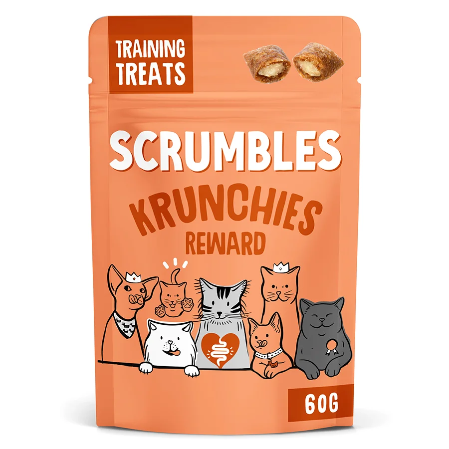 Exclusive Scrumbles Krunchies Cat Treats Chicken 60g Premium