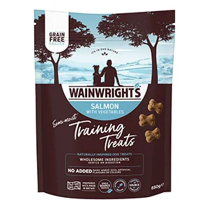 Advanced Wainwright x27 s Semi Moist Dog Training Treats Salmon with Vegetables 650g Unique