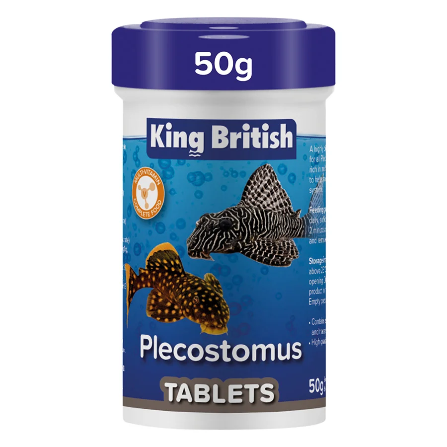 Responsible King British Plecostomus Fish Food Tablets 50g Organic