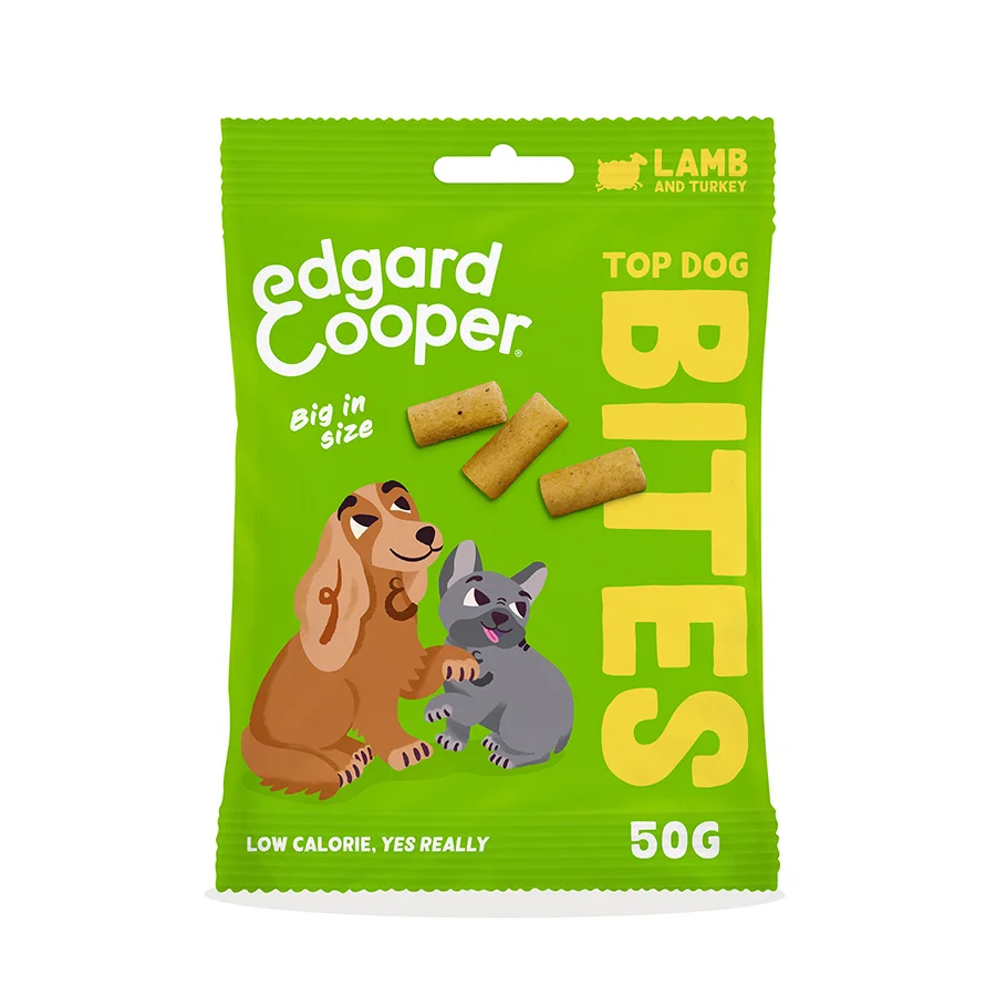 Official Edgard Cooper Dog Treat Large Bites Lamb 50g Solid