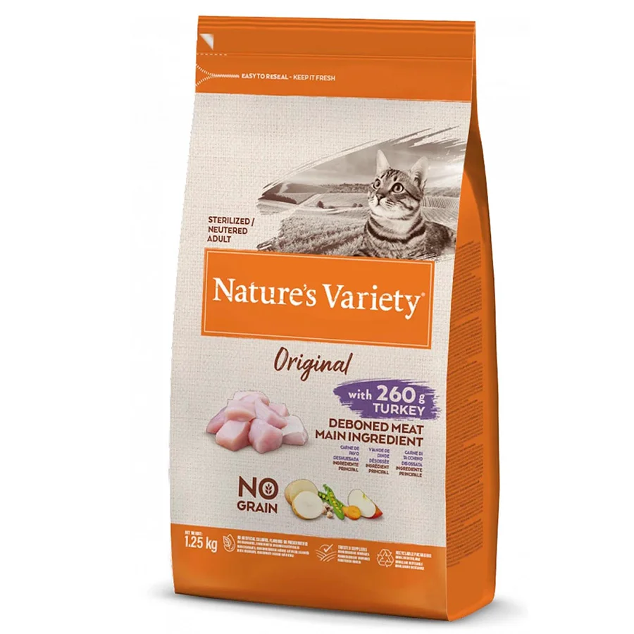 Artisan Natures Variety Sterilised Dry Adult Cat Food Turkey 1.25kg Trusted