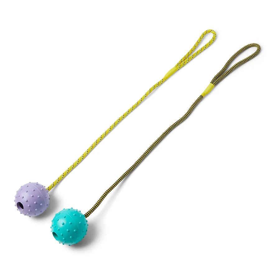 Carefully Designed Pets at Home Rubber Ball Tug Assorted Dog Toy Effective